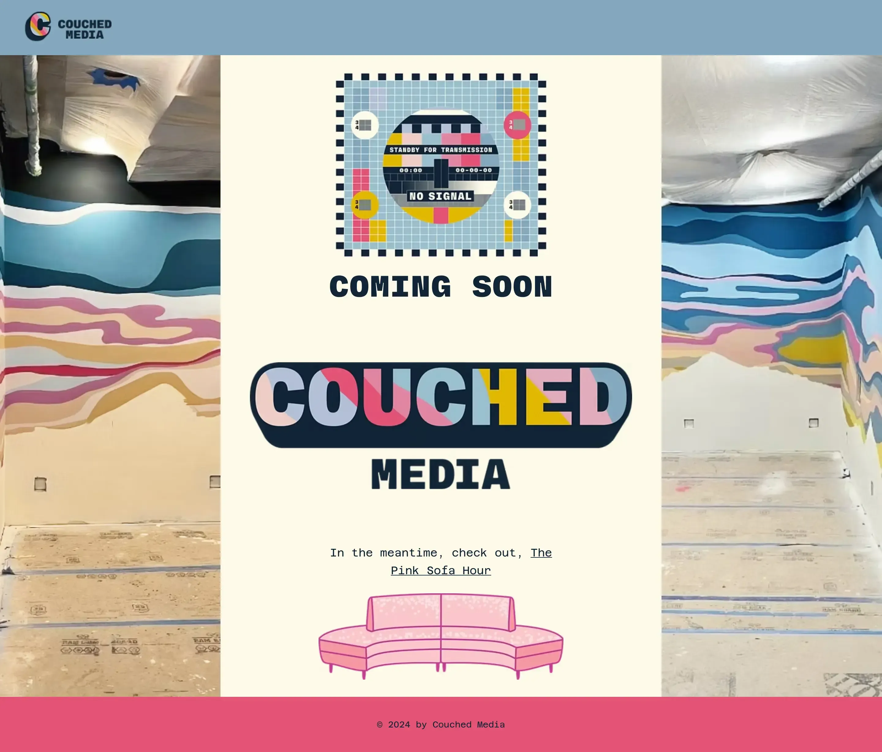 Couched Media homepage