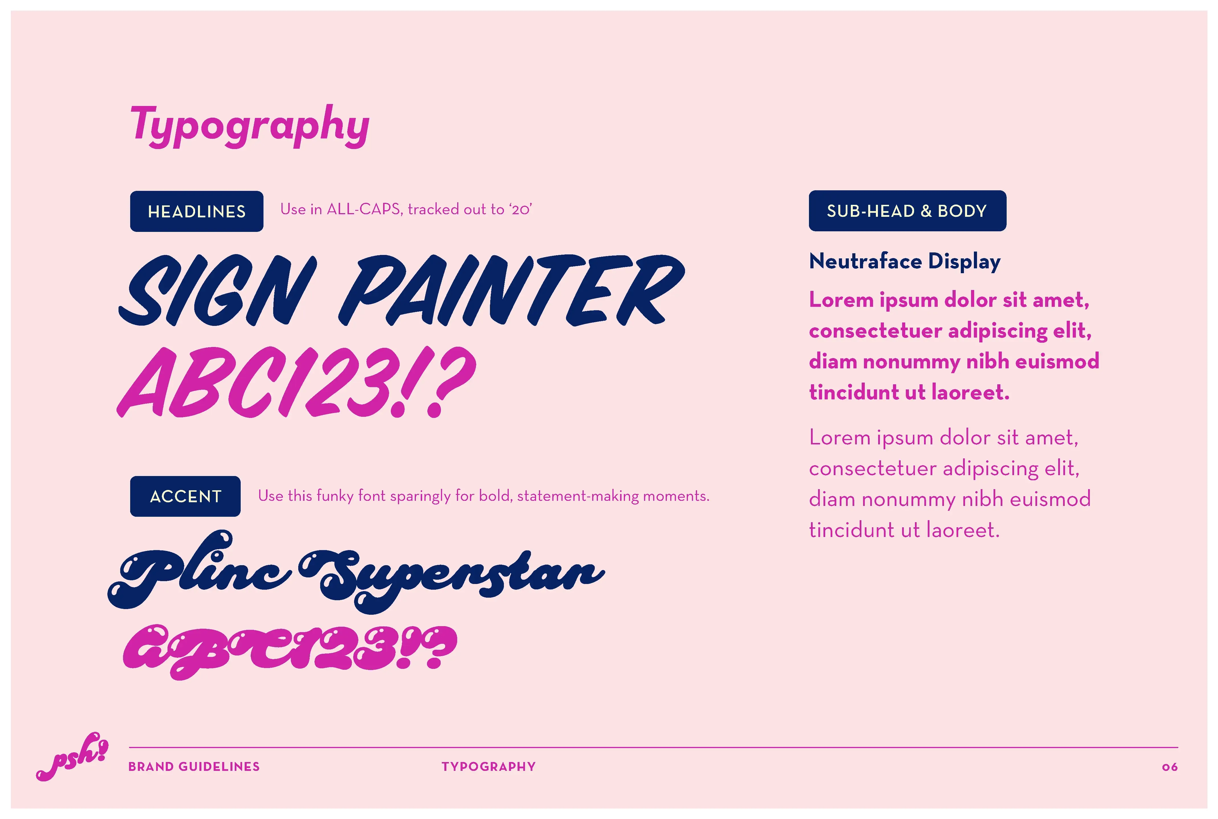 Brand Guidelines: Typography